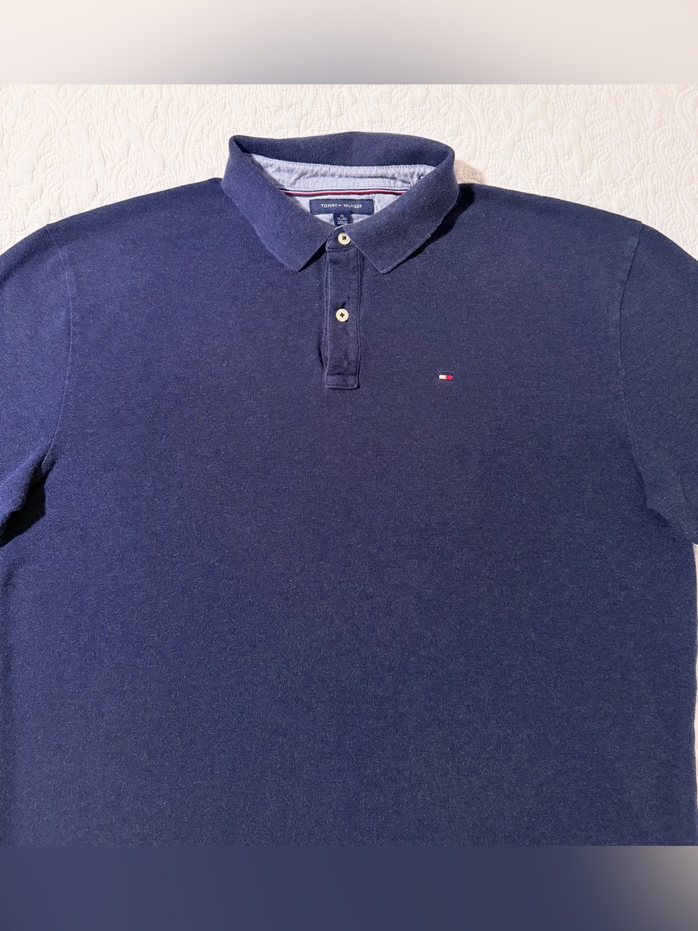 Tommy Hilfiger | Classic Fit Navy Polo Shirt | Size XL | 100% Cotton